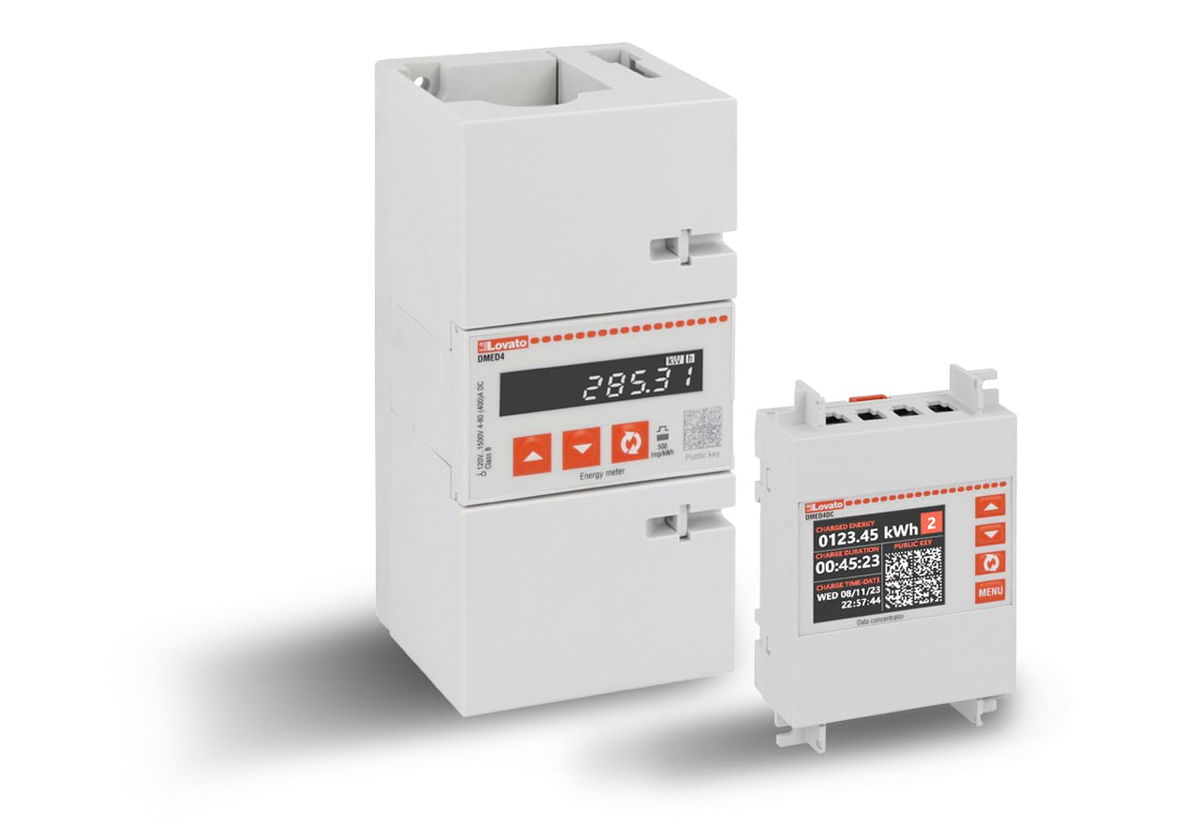 Lovato Electric lancia i nuovi contatori di energia in corrente continua DMED4 per stazioni di ricarica veicoli elettrici