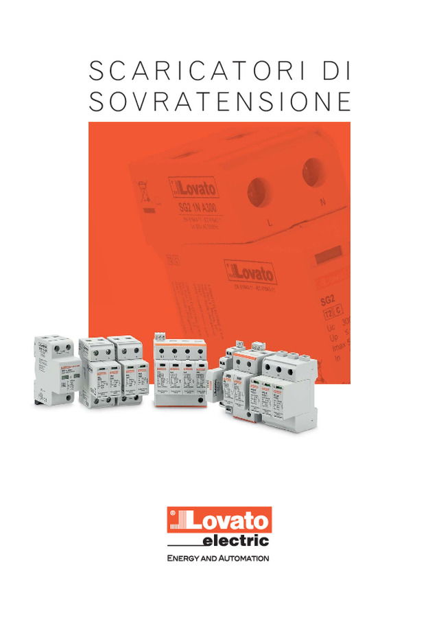 Scaricatori di tensione per impianti monofase, trifase e fotovoltaici