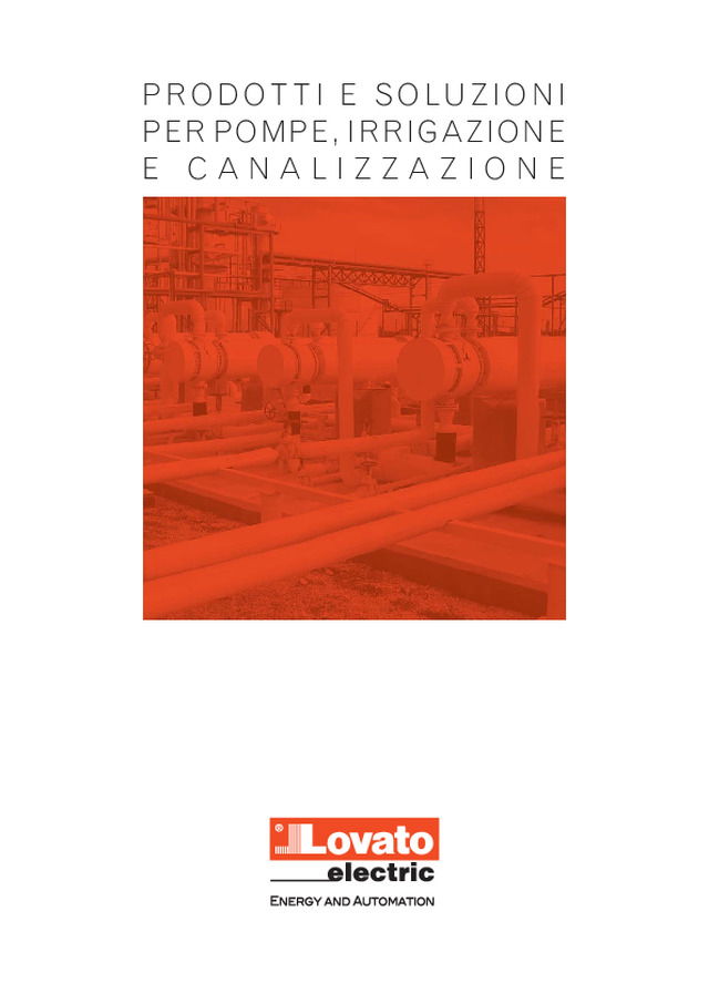 Prodotti e soluzioni per pompe, irrigazione e canalizzazione