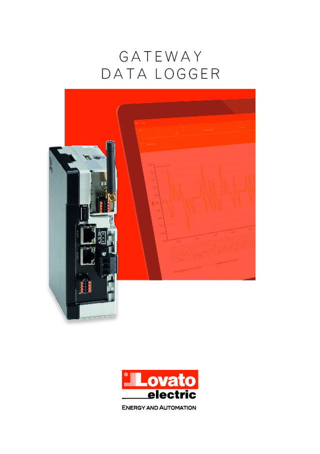 Caratteristiche tecniche Gateway Data Logger