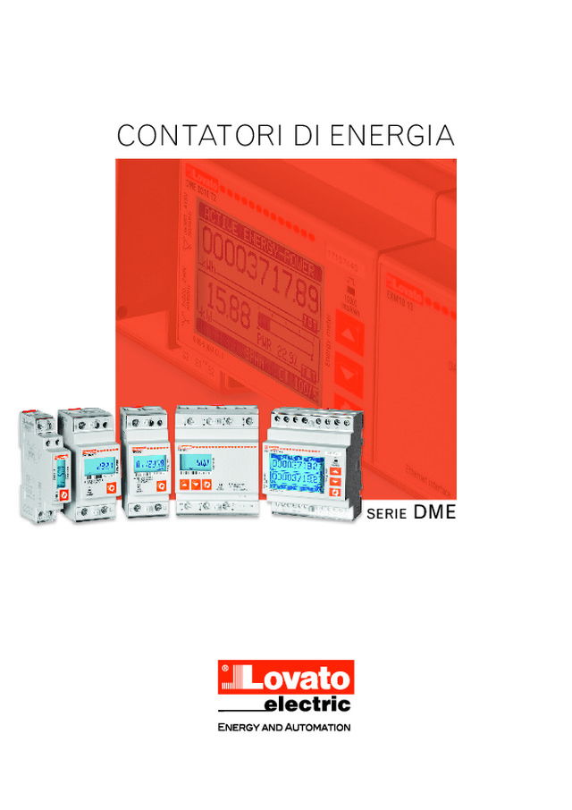 Contatori di energia serie DME LOVATO Electric - Febbraio 2020