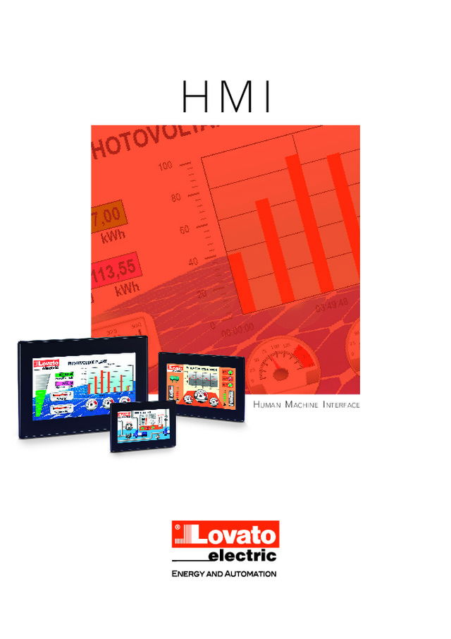 HMI (Human Machine Interface) LOVATO Electric - Catalogo Febbraio 2020