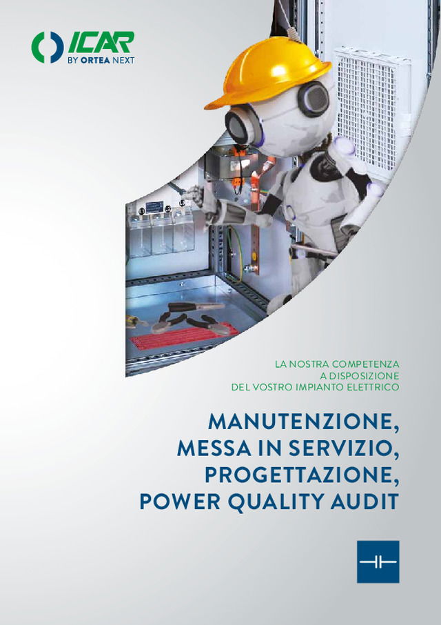 MANUTENZIONE, MESSA IN SERVIZIO, PROGETTAZIONE, POWER QUALITY AUDIT