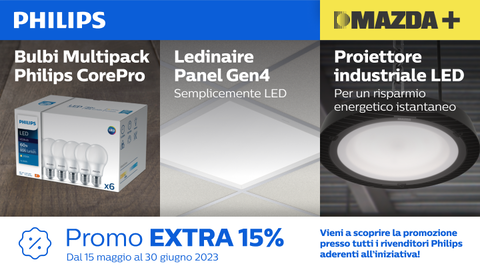 Approfitta della promozione Philips Extra 15%!