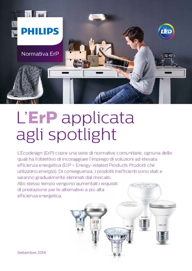 L’ErP applicata agli spotlight