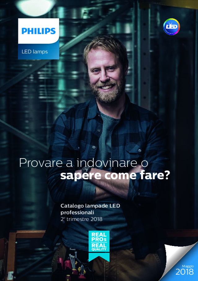 Catalogo lampade LED professionali Philips - 2° trimestre 2018