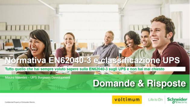 Normativa EN62040-3 e classificazione UPS: domande&risposte e guida UPS per elettricisti