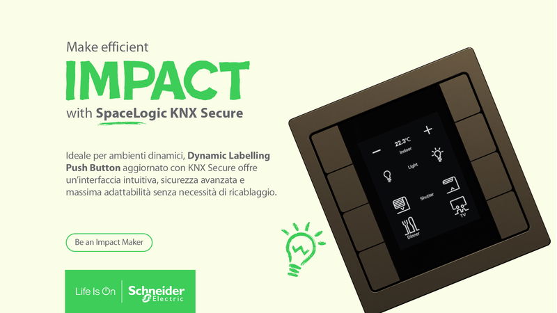 Schneider Electric presenta la nuova gamma SpaceLogic KNX Secure: automazione intelligente e sicura per gli edifici moderni