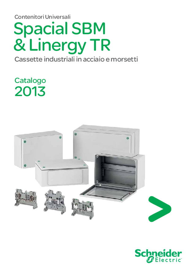 Nuova gamma di cassette industriali Spacial SBM e di morsetti Linergy TR