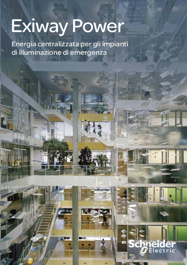 Exiway Power: Energia centralizzata per gli impianti di illuminazione di emergenza