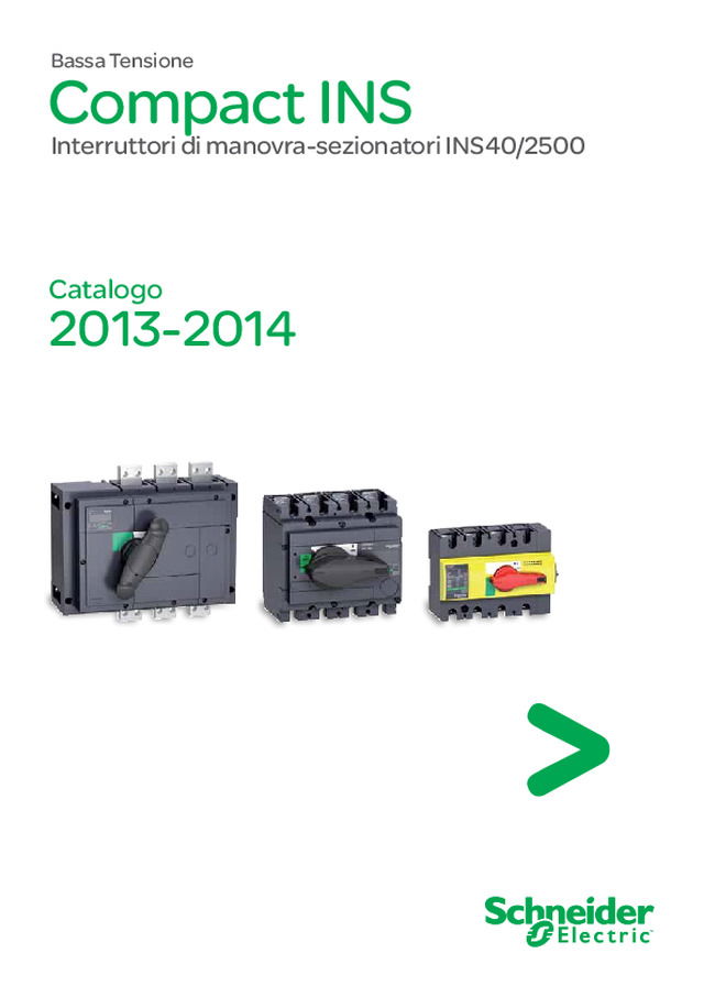 Compact INS - Interruttori di manovra-sezionatori INS40/2500
