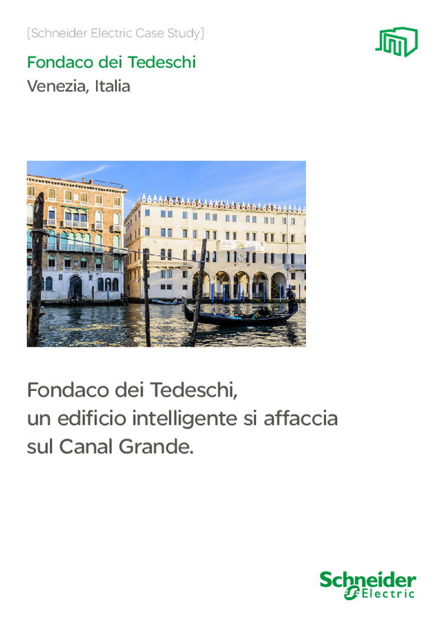 Fondaco dei Tedeschi, un edificio intelligente si affaccia sul Canal Grande.