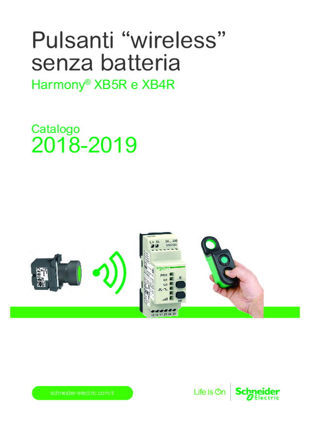 Pulsanti “wireless” senza batteria Harmony® XB5R e XB4R 2018/19