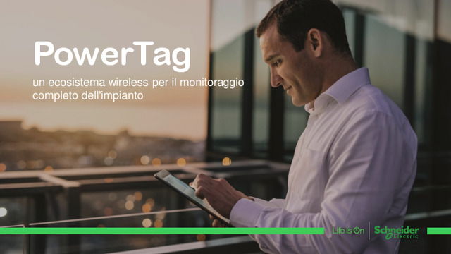 Presentazione webinar "Powertag: un ecosistema wireless per il monitoraggio completo dell'impianto"