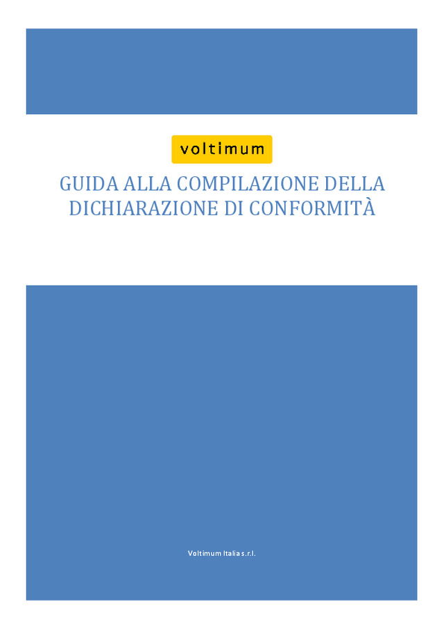 Guida pdf alla compilazione della dichiarazione di conformità