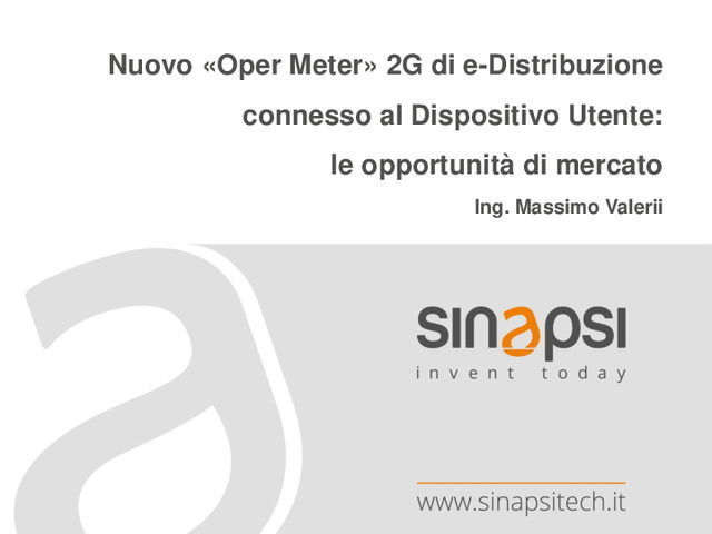 Nuovo contatore Open Meter 2G di e-distribuzione connesso al Dispositivo Utente: le opportunità di mercato