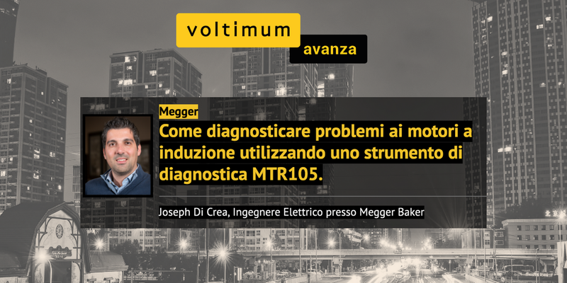 Come diagnosticare problemi ai motori a induzione utilizzando uno strumento di diagnostica MTR105