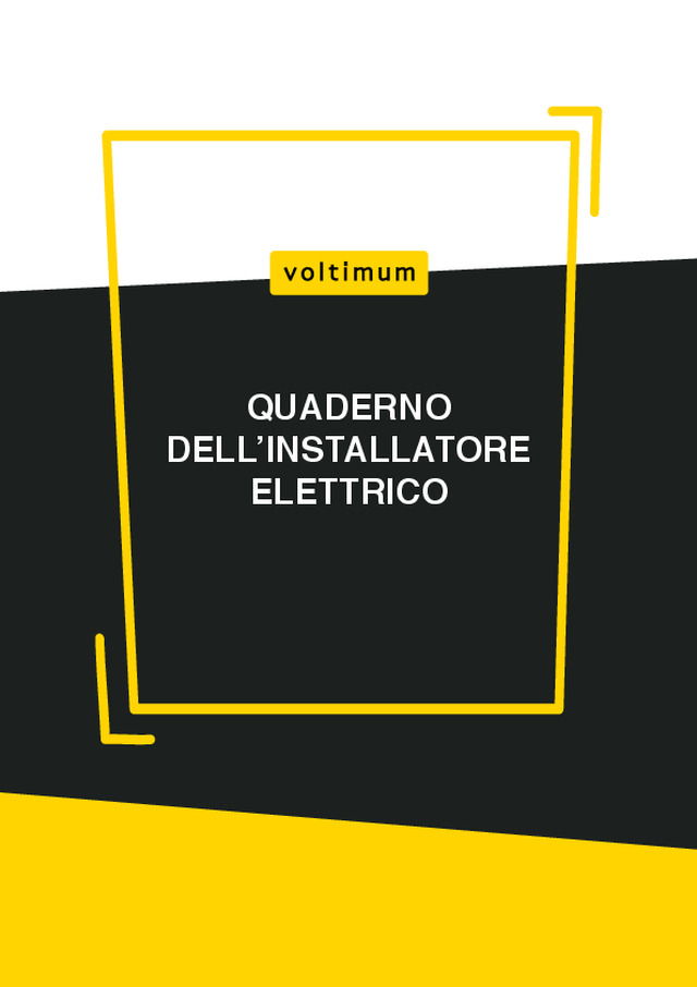 Quaderno dell'Installatore Elettrico Vol.1