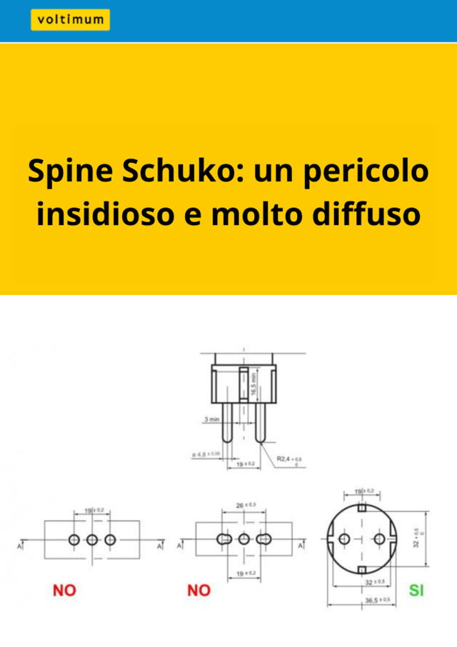 Spine Schuko: un pericolo insidioso e molto diffuso
