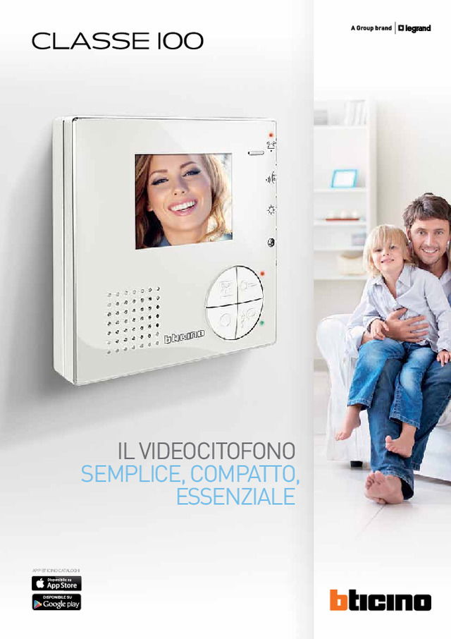 Nuovo videocitofono Classe 100 BTicino: semplice, compatto ed essenziale