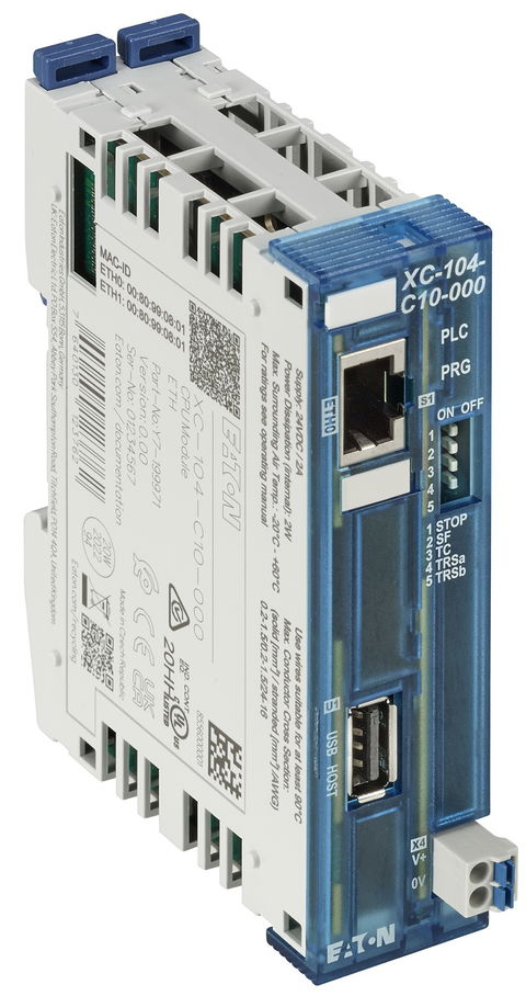Eaton presenta la nuova generazione di PLC modulari XC100 e XC200  per offrire massime funzionalità in un minimo ingombro