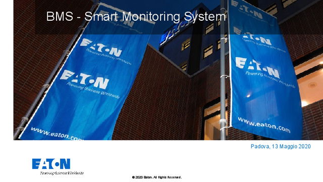 Presentazione Sistema BMS - Smart Monitoring System