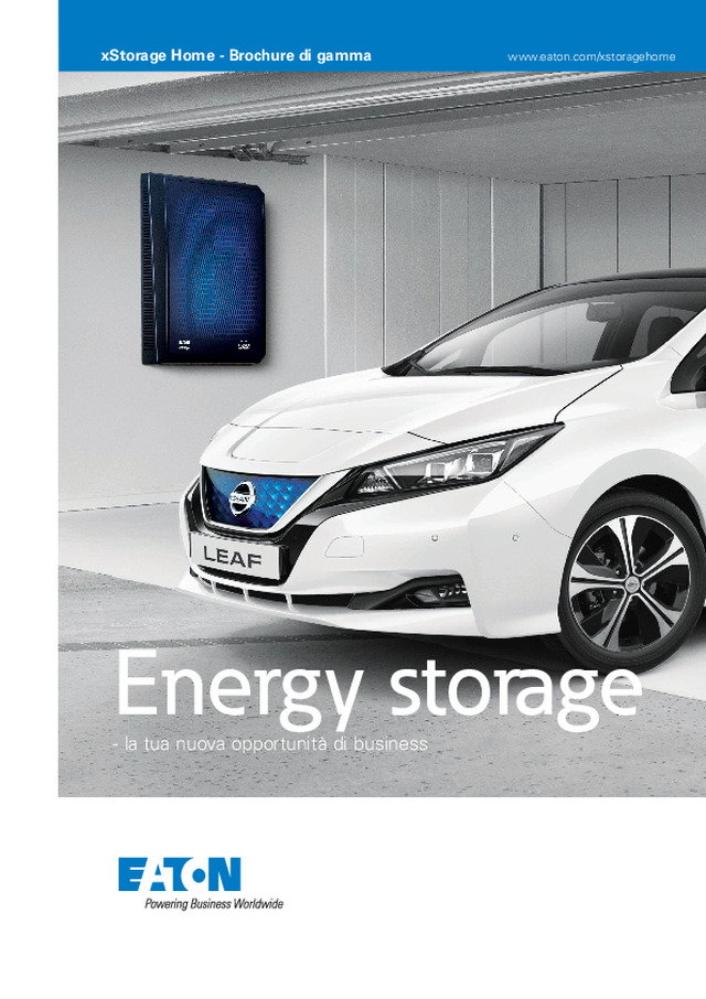 xStorageHome - Sistema di Accumulo EATON per Residenziale