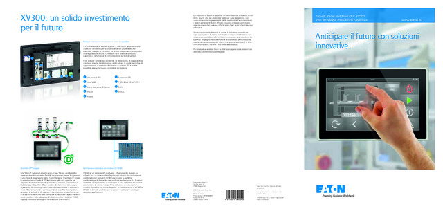 Eaton New panel HMI PLC XV300 Brochure