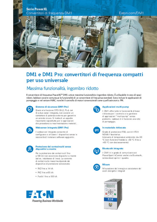 Eaton dm1 variable frequency drives flyer