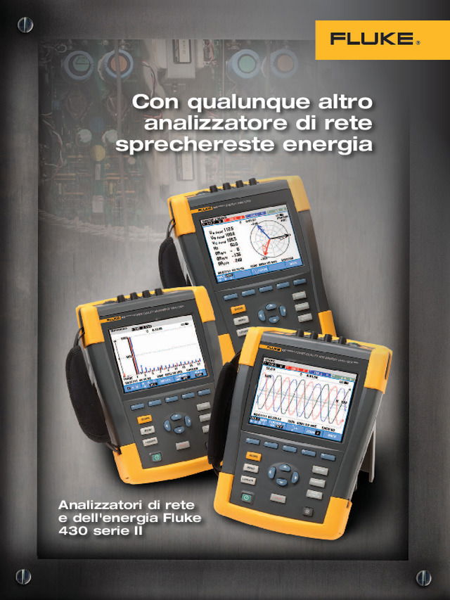 Analizzatori di rete e dell'energia Fluke 430 serie II