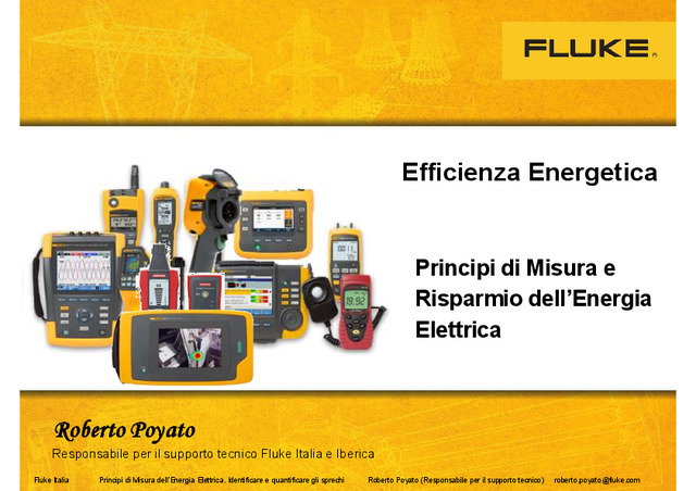 Presentazione webinar "Principi e tecniche per la misurazione dell’energia elettrica e la quantificazione degli sprechi"
