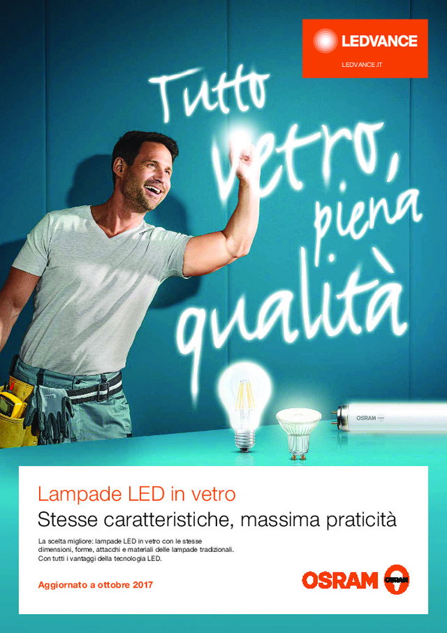 Lampade LED in vetro