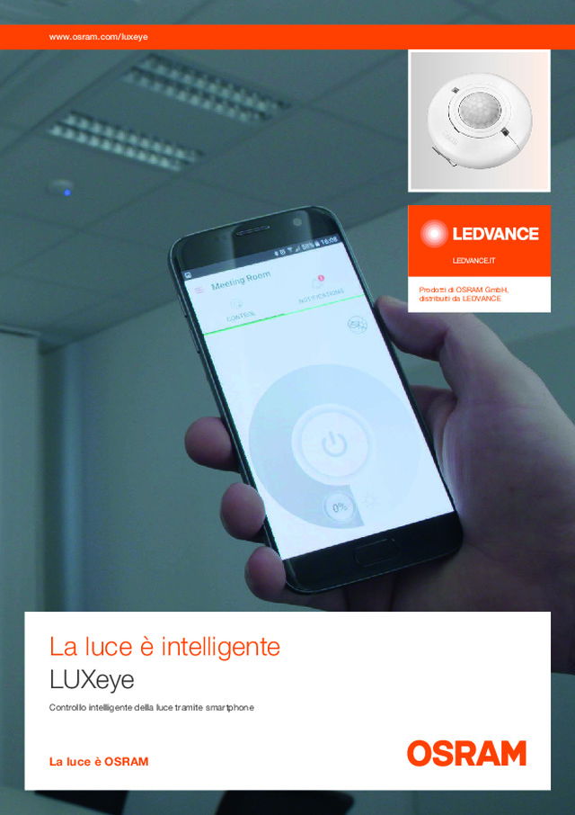 LUXeye: la luce è intelligente