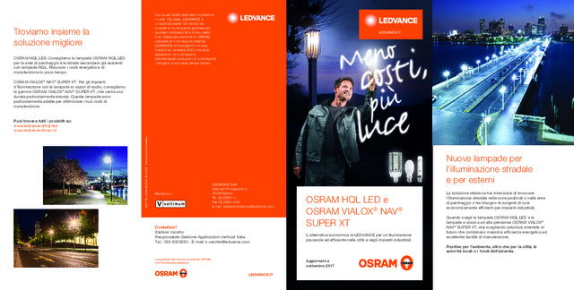 OSRAM HQL LED e OSRAM VIALOX® NAV® SUPER XT