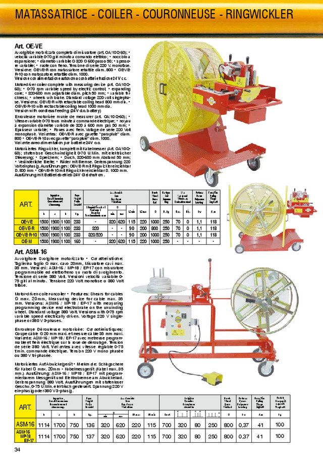 Libreria 06 Matassatrici, avvoltgitori e svolgitori manuali
