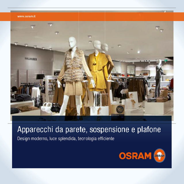 Apparecchi da parete, sospensione e plafone