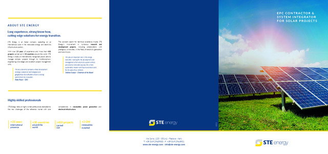 Solar projects