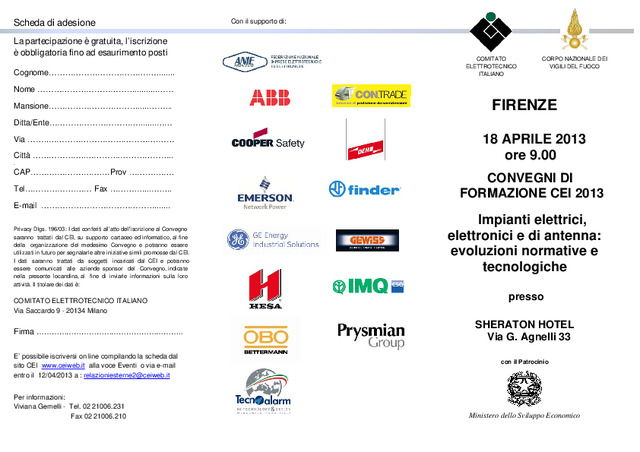 Continua l’attivita’ di formazione del Gruppo Prysmian con il Convegno Istituzionale CEI di Firenze