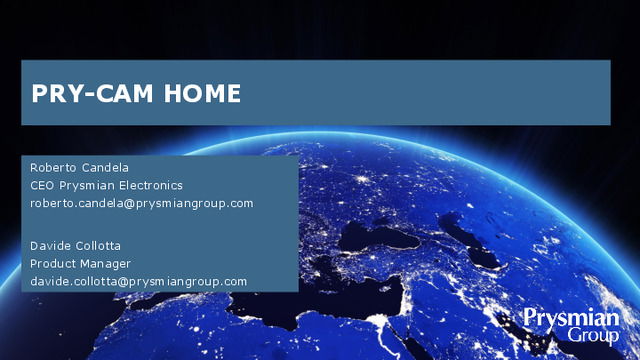 Presentazione del webinar "PRY-CAM HOME: la soluzione per il monitoraggio degli impianti elettrici domestici"