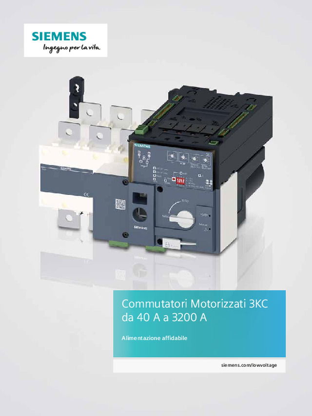 Commutatori Motorizzati 3KC: Alimentazione affidabile