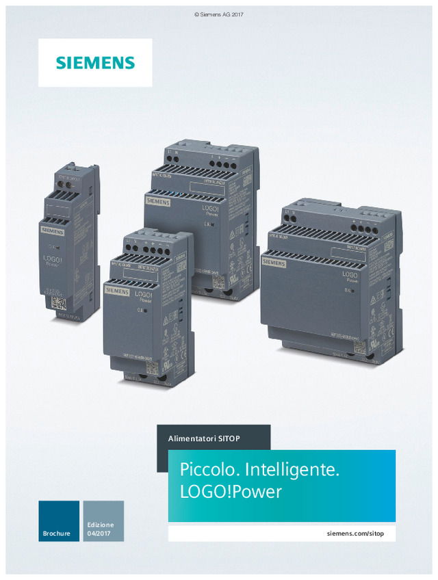 Alimentatori SITOP - Piccolo. Intelligente LOGO!Power