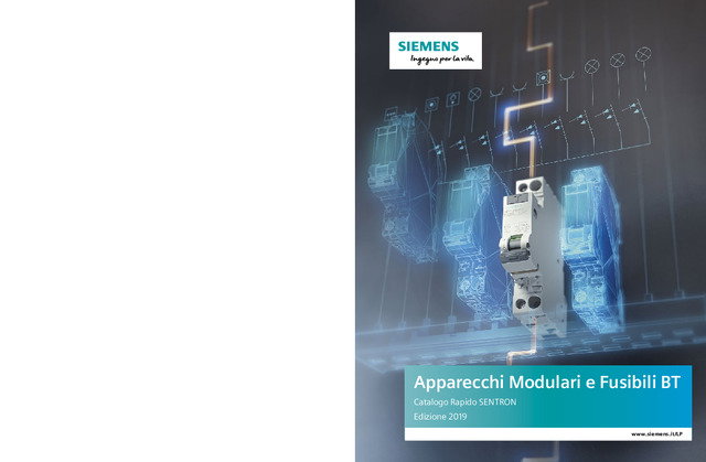 Apparecchi Modulari e Fusibili BT - Catalogo Rapido SENTRON 2019