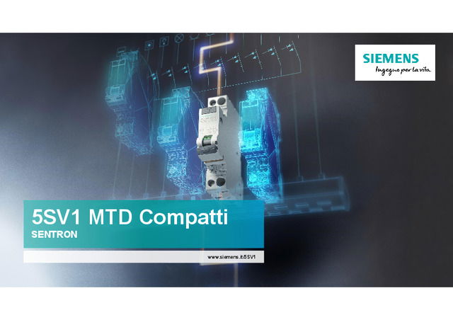 Presentazione webinar "5SV1 - Il magnetotermico differenziale più compatto al mondo"