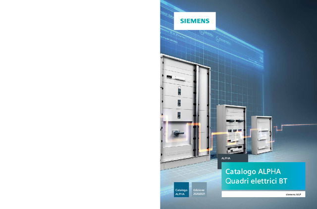 Catalogo Quadri Elettrici BT ALPHA Edizione 2020-21