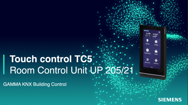 Display Multifunzione Touch TC5 KNX: il modo elegante e smart di controllare il tuo ambiente