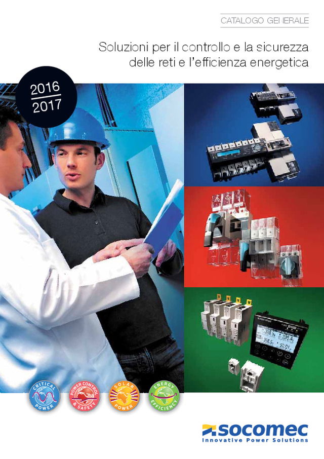 Catalogo generale Socomec 2016/17