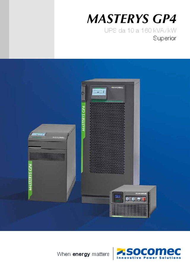 MASTERYS GP4 - UPS da 10 a 160 kVA/kW