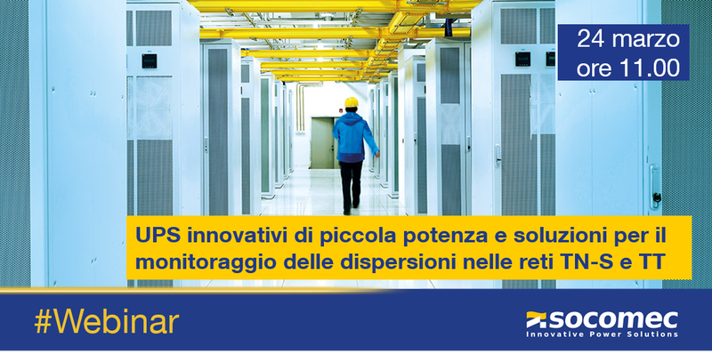 UPS innovativi di piccola potenza e soluzioni per il monitoraggio delle dispersioni nelle reti TN-S e TN-C
