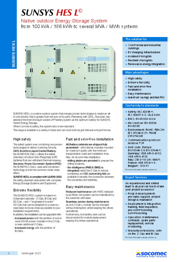 SUNSYS HES-L - Documentazione webinar 5/12