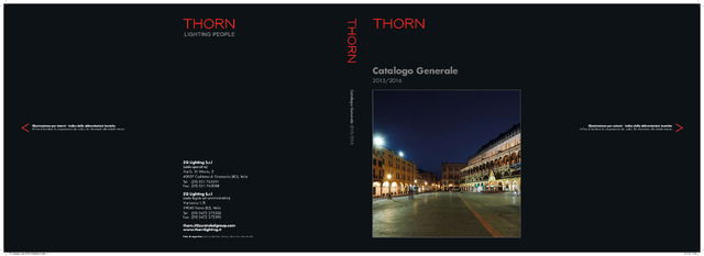 Thorn Catalogo  2015 - 2016